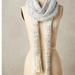 Anthropologie Accessories | Anthropologie Tinsel Scarf New White Silver Gold | Color: Gold/Silver/White | Size: Os