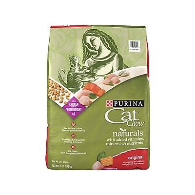 Purina Cat Chow Naturals Original with Added Vitamins, Minerals & Nutrients Dry Cat Food, 18-lb bag