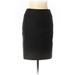 AK Anne Klein Casual Skirt: Black Solid Bottoms - Women's Size 4
