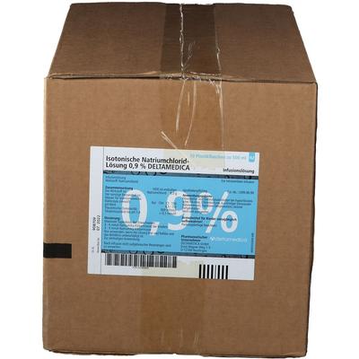 Isotonische NaCl 0,9% Deltamedica Inf.-Lsg.Plastik 10x500 ml Infusionslösung Image
