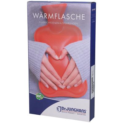 Wärmflasche 1,5 l mit Flauschbezug bordeaux 1500 ml Image