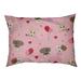 East Urban Home Valentine's Day Dogs Pattern Outdoor Designer Pillow Fabric in Pink | 7 H x 28 W x 18 D in | Wayfair