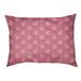 East Urban Home Festive Zig Zag Pattern Outdoor Designer Pillow Fabric in Pink | 7 H x 28 W x 18 D in | Wayfair 148217BA918C4D9BA823F800837C01CC