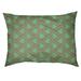 East Urban Home Festive Zig Zag Pattern Outdoor Designer Pillow Fabric in Green | 7 H x 28 W x 18 D in | Wayfair CF2A470FC2654C33A6E15ECE89C1B35A