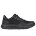 Skechers Women's Work Relaxed Fit: Elloree - Bluffton SR Sneaker | Size 6.0 | Black | Leather/Textile/Synthetic