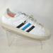 Adidas Shoes | Adidas Size 18 M White Sneakers Mens C2a A2 | Color: Blue/White | Size: Us 18 M/ Eu 53.5