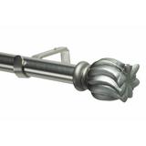 Rosdorf Park Neriah 1.125" Single Curtain Rod in Gray | 3.5 H x 72 W x 5.25 D in | Wayfair 62CF0F8998414BD78A50EAEC87AD35AC