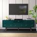 Beachcrest Home™ Tyler Solid Wood TV Stand for TVs up to 75" Wood in Green | 25.5 H in | Wayfair 27DDCB8C92004303AEF779874DF7C03E