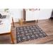 Anji Mountain Alhambra Carpet Straight Rectangular Chair Mat in Black/Brown | 36 W x 48 D in | Wayfair AMB9009