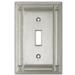 ClaireDeco Evanston 1-Gang Toggle Light Switch Wall Plate in Gray | 4.65 H x 3 W x 0.17 D in | Wayfair HCP0871-S