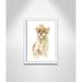 Casa Fine Arts Juvenile Savannah Lion Cub Framed Art Plastic in Brown | 14 H x 10 W x 0.63 D in | Wayfair 18083-01