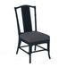 Braxton Culler Drury Lane Slat Back Side Dining Chair Upholstered/Wicker/Rattan in Blue | 39 H x 19 W x 25 D in | Wayfair