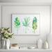 Casa Fine Arts Abstract Palms - Floater Frame Painting Print on Canvas Metal in Green | 30 H x 40 W x 2 D in | Wayfair 32568-01