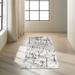 Gray 0.28 in Area Rug - Calvin Klein Vapor Abstract Ivory/Area Rug Polyester/Viscose | 0.28 D in | Wayfair 099446760159