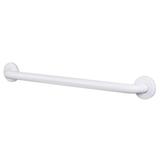 CSI Bathware Straight Grab Bar Metal in White/Black | 3 H x 1.5 D in | Wayfair BAR-SB25-TW-150-PW