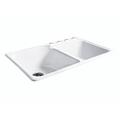 CECO Dockweiler 33" L x 22" W Double Basin Drop-in Kitchen Sink Cast Iron in Black/Gray/White | 10.75 H x 33 W x 22 D in | Wayfair 767-4-20