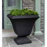 Campania International Trowbridge Cast Stone Urn Planter Concrete in Green | 14.25 H x 13 W x 13 D in | Wayfair P-828-EM