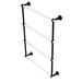 Allied Brass Pacific Beach 4 Tier 24.6" Wall Mounted Towel Bar Metal in Black | 35.2 H x 5 D in | Wayfair PB-28G-24-BKM