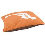 East Urban Home Baltimore Maryland Indoor Dog Pillow Metal in Orange | 6.5 H x 40 W x 30 D in | Wayfair 1EC2E2E2E8EB4552977230266ACD0C3A