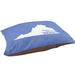 East Urban Home Sweet Virginia Beach Indoor Dog Pillow Metal in Blue | 7 H x 50 W x 40 D in | Wayfair 77DA6188350C4642AAB0576CD190A621