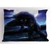 East Urban Home Wolf Fantasy World Sham Polyester | 20 H x 36 W x 0.1 D in | Wayfair 00F2BCA7B4C24203B567D27FF5BB2B0B