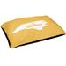 East Urban Home Durham North Carolina Outdoor Dog Pillow Polyester in Yellow | 6 H x 28 W x 18 D in | Wayfair 9EB856C9CC984D9AAD86B1787E5CCF29