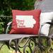 East Urban Home Indoor/Outdoor Throw Pillow Polyester/Polyfill blend in Red | 20 H x 20 W x 3 D in | Wayfair B94E1830514D4F1C88D30462011F151E