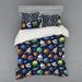 East Urban Home Ambesonne Modern & Contemporary Duvet Cover Set in Blue/Green/Orange | Queen Duvet Cover + 3 Additional Pieces | Wayfair