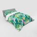 East Urban Home Leaf Summer Spring In Exotic Island w/ Flowers Plumeria Lilac Image Duvet Cover Set Microfiber in Blue/Pink/Yellow | Wayfair