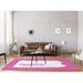 Pink 108 x 0.4 in Area Rug - East Urban Home Pittsburgh Pennsylvania Poly Chenille Rug | 108 W x 0.4 D in | Wayfair