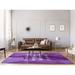Indigo 60 x 0.4 in Area Rug - East Urban Home Faux Gemstone Tough Times Quote Poly Chenille Rug | 60 W x 0.4 D in | Wayfair