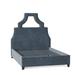 My Chic Nest Natalie Platform Bed Upholstered/Velvet/Polyester/Faux leather/Cotton/Linen | 64 H x 77 W x 90 D in | Wayfair 534-105-1120-CK