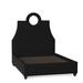 My Chic Nest Tess Upholstered Standard Bed Velvet in Black/Brown | 69 H x 80 W x 87 D in | Wayfair 532-101-1140-K