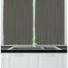 East Urban Home Star Abstract Symmetric Modern Tile w/ Little Pattern Kitchen Curtain Polyester | 39 H x 55 W x 2.5 D in | Wayfair