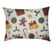 East Urban Home Christmas Décor Pattern Outdoor Designer Pillow Metal in Brown | 7 H x 40 W x 30 D in | Wayfair 1FF985C9140F4FDEB283823D7A51C05D