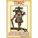Buyenlarge 'Time' by Wilbur Pierce Vintage Advertisement in White | 36 H x 24 W x 1.5 D in | Wayfair 0-587-22180-1C2436