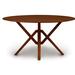 Copeland Furniture Exeter Round Fixed Top Table Wood in Red | 30 H x 60 W x 60 D in | Wayfair 6-EXR-60-33