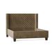 My Chic Nest Bren Standard Bed Upholstered/Velvet/Polyester/Faux leather/Cotton/Linen in Brown | 60 H x 84 W x 87 D in | Wayfair 552-102-1140-K