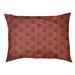 East Urban Home Festive Zig Zag Pattern Outdoor Designer Pillow Metal in Red/Green/Brown | 7 H x 50 W x 40 D in | Wayfair