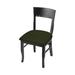 Holland Bar Stool Side Chair Wood/Upholstered in Gray/Black | 35 H x 18 W x 21 D in | Wayfair 316018Blk010