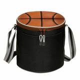 Preferred Nation 18 Can Basketball Cooler, Polyester in Black | 9 H x 9 W x 9 D in | Wayfair P7360.Blk