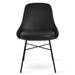 sohoConcept Gazel Metal Dinning Chair Upholstered/Metal/Fabric in White/Black | 33 H x 21 W x 22 D in | Wayfair GAZ-CRS-BLK-002