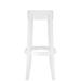 Kartell Charles Ghost Patio Bar Stool Plastic in White | 29.5 H x 18.11 W x 18.11 D in | Wayfair 4899/E5