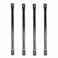 The Renovators Supply Inc. Door or Drawer Wrought Iron Pull Plate in Black | 1 H x 7 W x 0.35 D in | Wayfair 35704