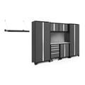 NewAge Products Bold Series 8 Piece Garage Cabinet Set Steel in Gray | 77.25 H x 108 W x 18 D in | Wayfair 50745