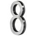 PRO-DF LED Backlit Illuminated Floating 5" House Number Plastic/Metal in Gray | 5 H x 3 W x 1.13 D in | Wayfair AL66008