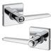 Kwikset Daylon Safelock Keyed Door Lever w/ Square Rosette in Gray | 2.56 H x 2.56 W in | Wayfair SL6000-DAL-SQT-26-RCAL-RCS