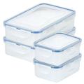 LocknLock Easy Essentials on the Go Meals Assorted 4 Container Food Storage Set Plastic | 6.9 H x 5.9 W x 8.7 D in | Wayfair 09140