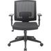 Lorell Soho Mid-Back Task Chair Upholstered in Gray | 42.5 H x 24.5 W x 25.3 D in | Wayfair 41842