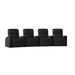 Latitude Run® Home Theater Row Seating (Row of 4) Microfiber/Microsuede in Black | 43.5 H x 160 W x 44.5 D in | Wayfair LTTN3445 44427627